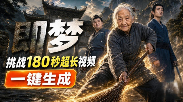 即梦挑战180秒超长视频!一键生成3分钟电影?完整制作流程详细分享!-虚拟资料库
