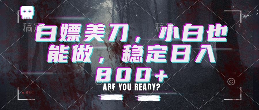 白嫖美刀,小白也能做,稳定日入800+-虚拟资料库