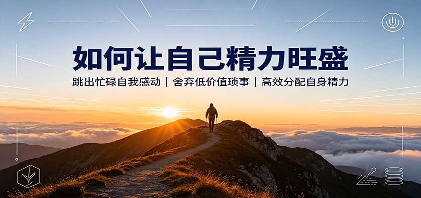 如何让自己精力旺盛:跳出忙碌自我感动,舍弃低价值琐事,高效分配自身精力-虚拟资料库