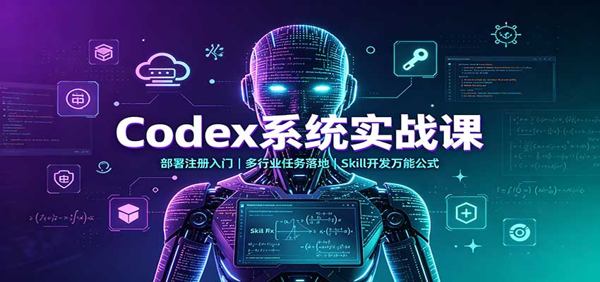 Codex系统实战课：部署注册入门，多行业任务落地，Skill开发万能公式-虚拟资料库