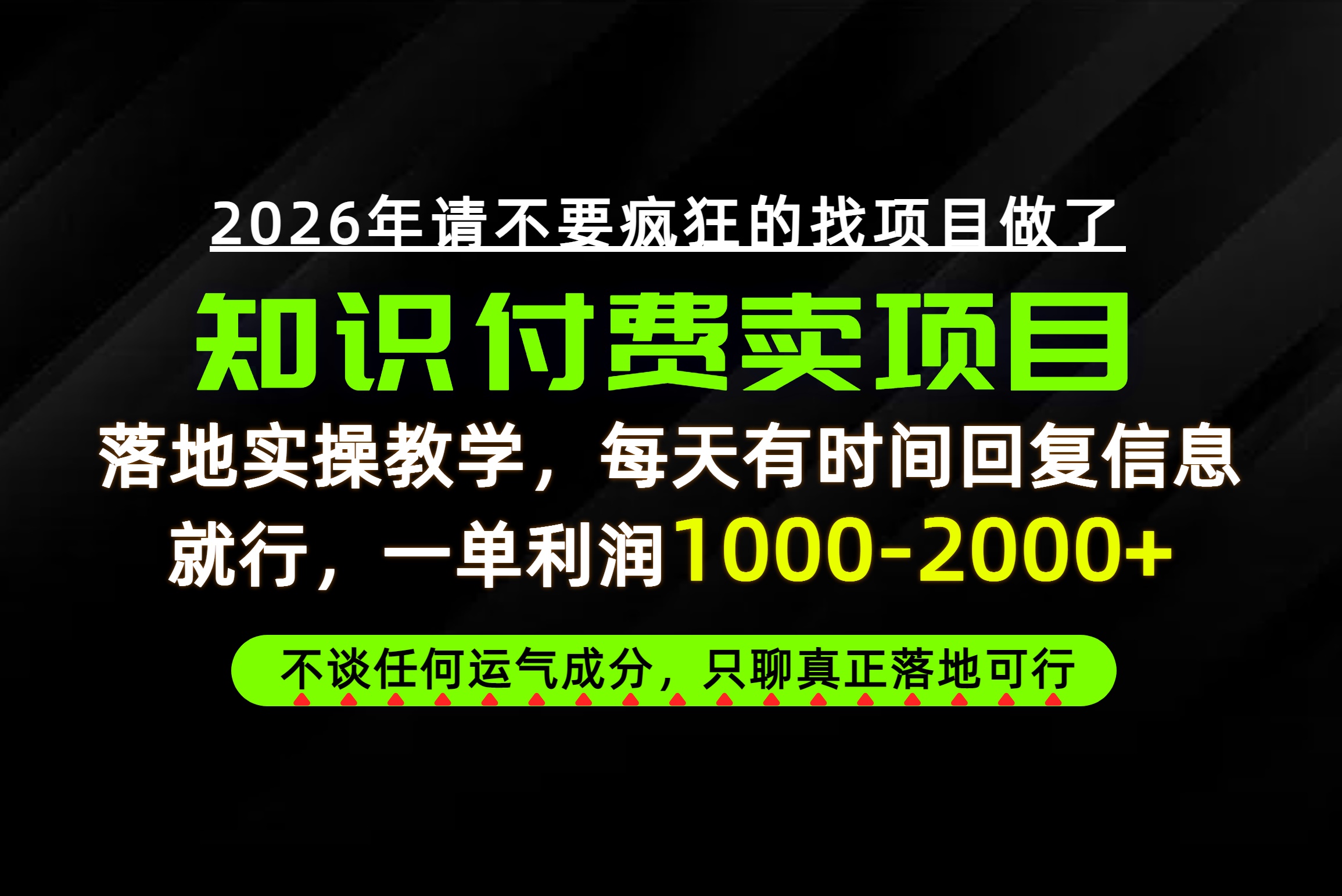为什么做项目总是被割，为什么卖项目月入10w+，我们普通人应该怎么真正开始赚钱？-虚拟资料库