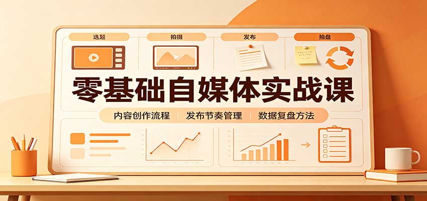 零基础自媒体实战课:赛道人设冷启动,内容创作复盘,公私域商业闭环-虚拟资料库
