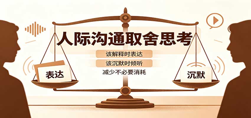 人际沟通取舍思考：分清解释与沉默边界，拿捏职场生活沟通分寸减少情绪内耗-虚拟资料库