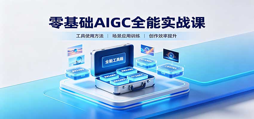 零基础AIGC全能实战课：覆盖绘画、影音、PPT、小说多场景AI创作-虚拟资料库