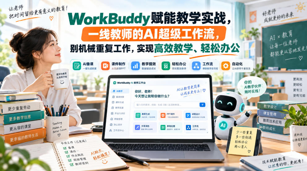 WorkBuddy赋能教学实战，一线教师的AI超级工作流，别机械重复工作，实现高效教学、轻松办公-虚拟资料库
