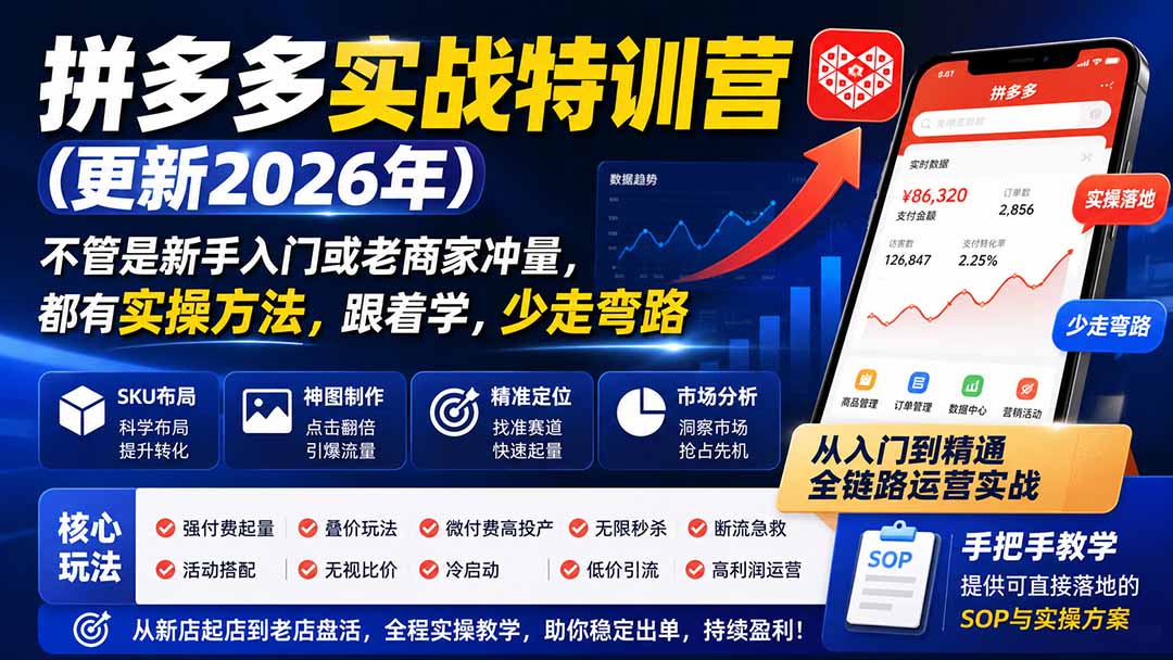 拼多多实战特训营(更新0915-虚拟资料库