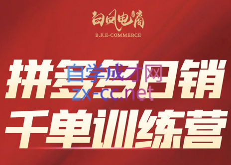 白凤电商·拼多多日销千单训练营(更新9月)-虚拟资料库