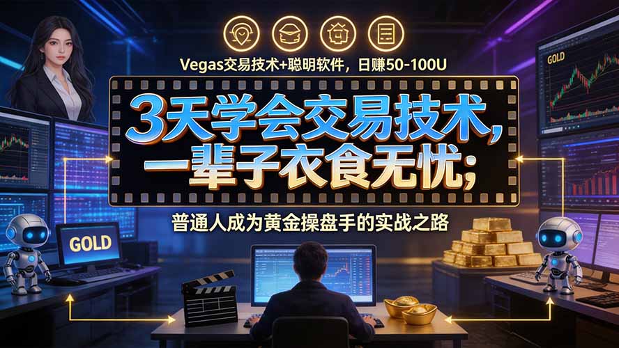 3天学会做交易，普通人快速成为操盘手” Vegas交易系统+聪明软件 ， 日赚50-1000U， 长期稳定，小白轻松上手-虚拟资料库