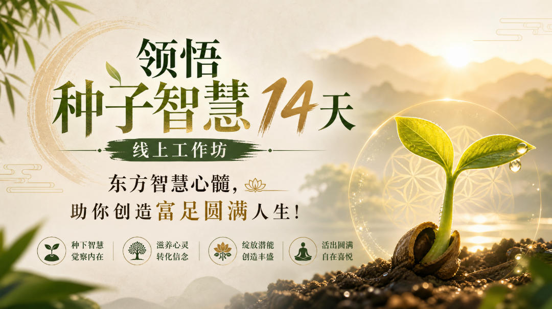 鹿大米领悟种子智慧14天线上工作坊，东方智慧心髓，助你创造富足圆满人生！-虚拟资料库