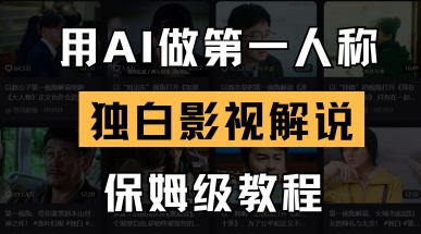 用AI做第一人称独白影视解说,手把手教学,保姆级教程-虚拟资料库