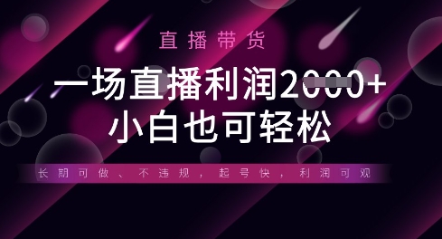 半无人直播带货,一场利润数张,适合所有平台玩法,小白也可轻松-虚拟资料库